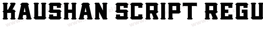 Kaushan Script Regul字体转换